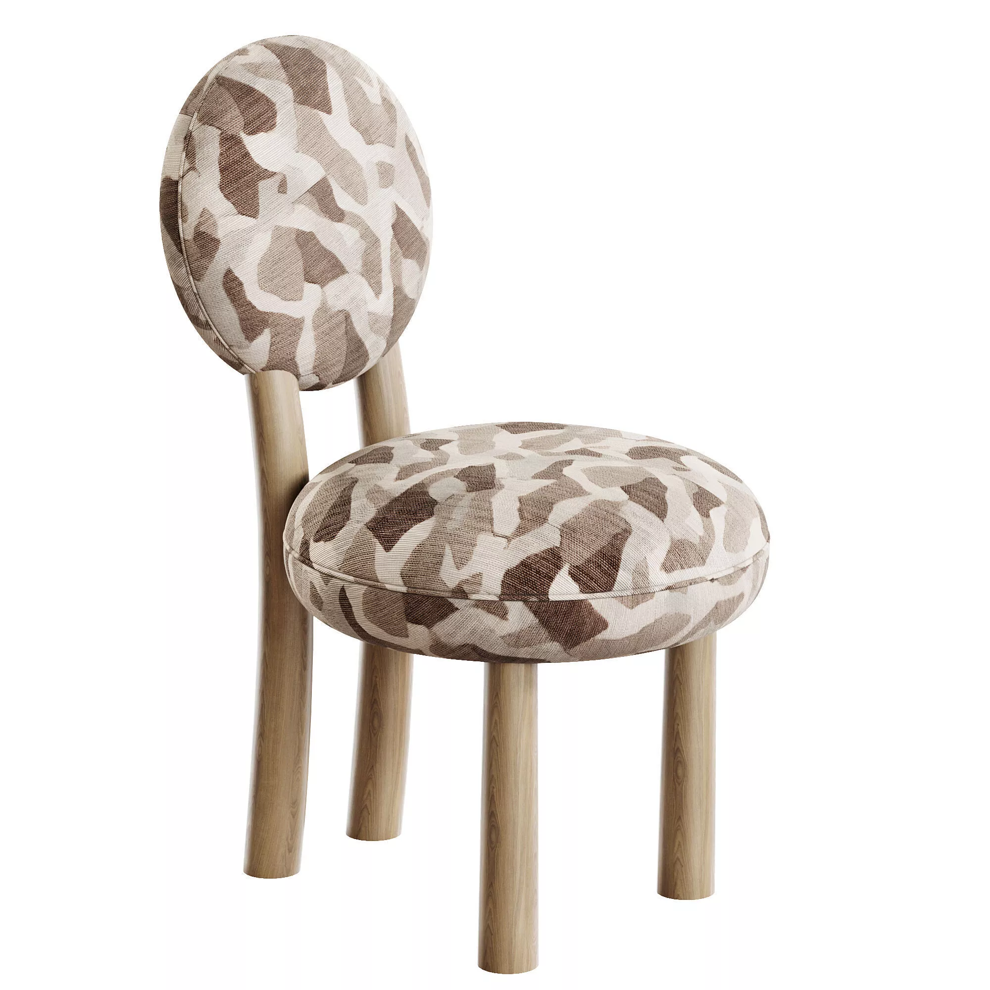 Sulley Dining Chair Low-poly 3D model