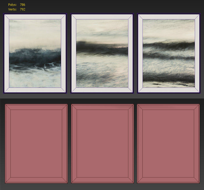 RH THEA SCHRACK Framed Low-poly 3D model_4