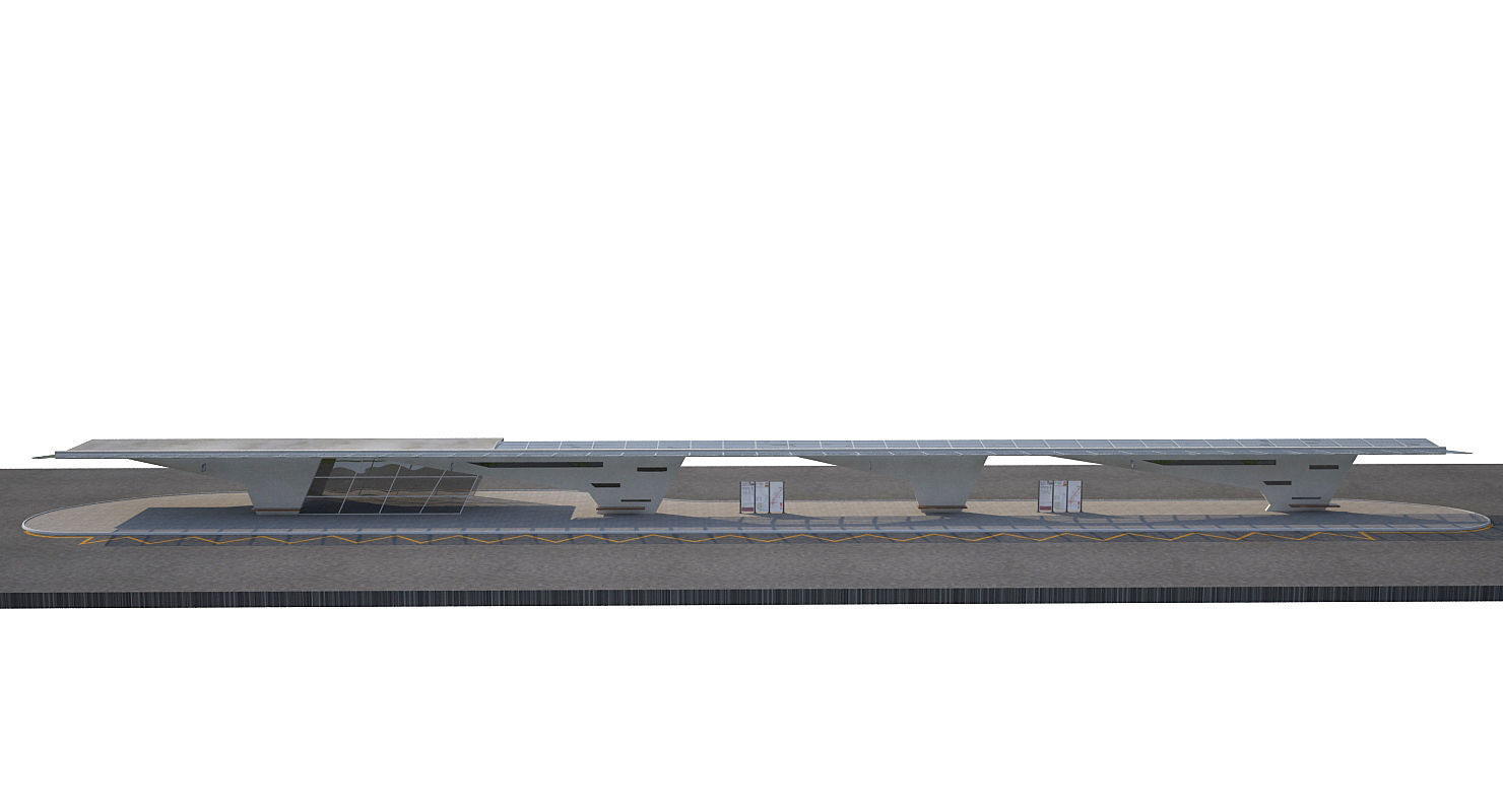 Bus Station 1a 3D model_5