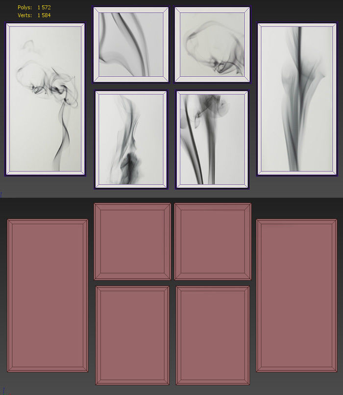 RH VICENTE FRANCO SMOKE Framed Low-poly 3D model_3