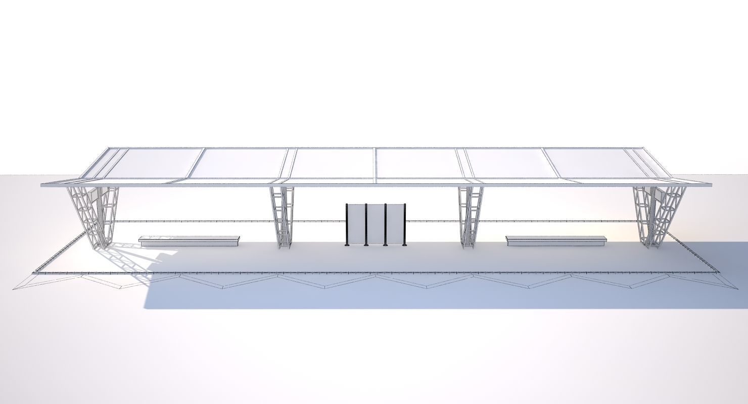 Bus Stop 2a 3D model_5