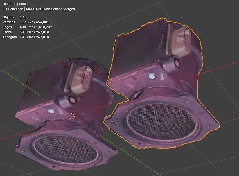 Subaru EJ Mass Air Flow Sensor 22680AA160 1990-1999 Scan 3D model