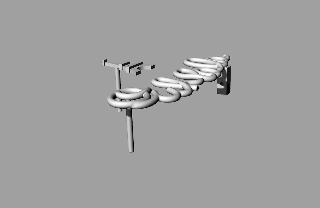 Earrings Ouhlala and Eiffel  3D print model_4