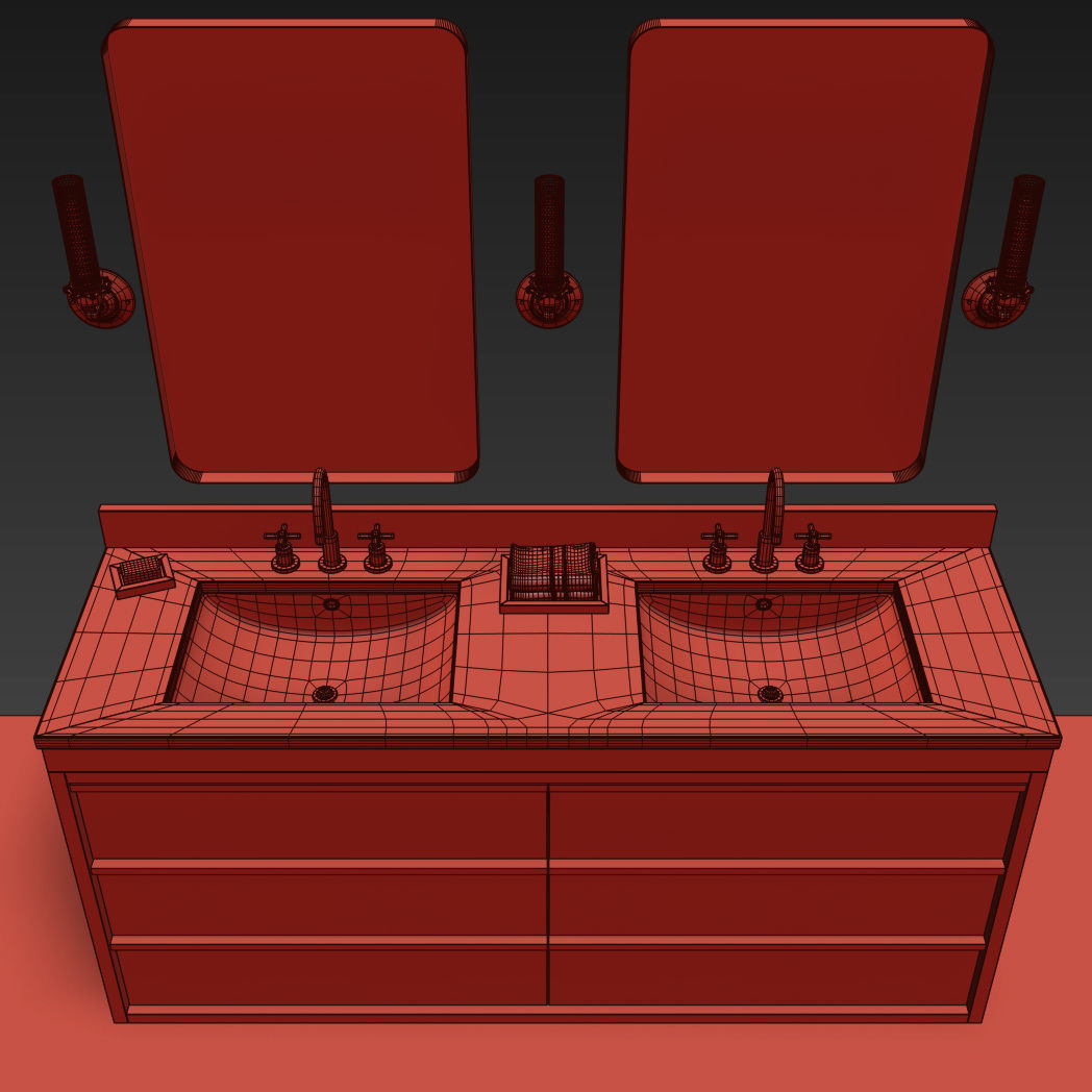 RH BEZIER DOUBLE VANITY 3D model_7