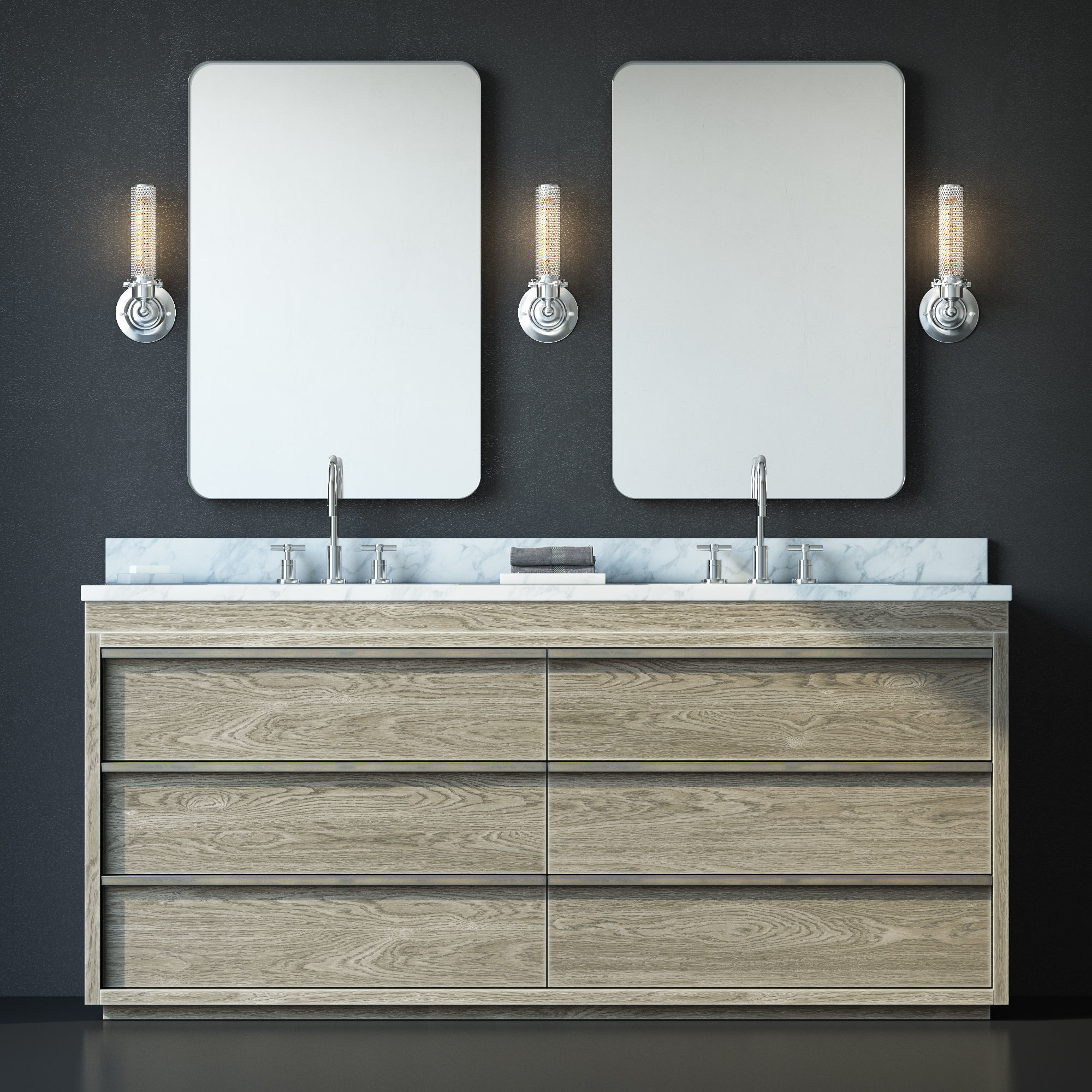 RH BEZIER DOUBLE VANITY 3D model_2