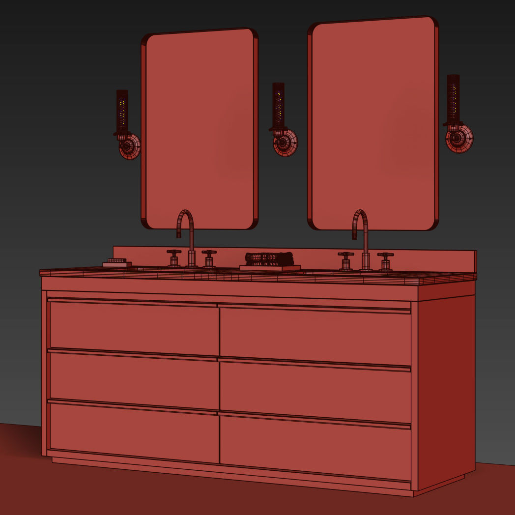 RH BEZIER DOUBLE VANITY 3D model_8