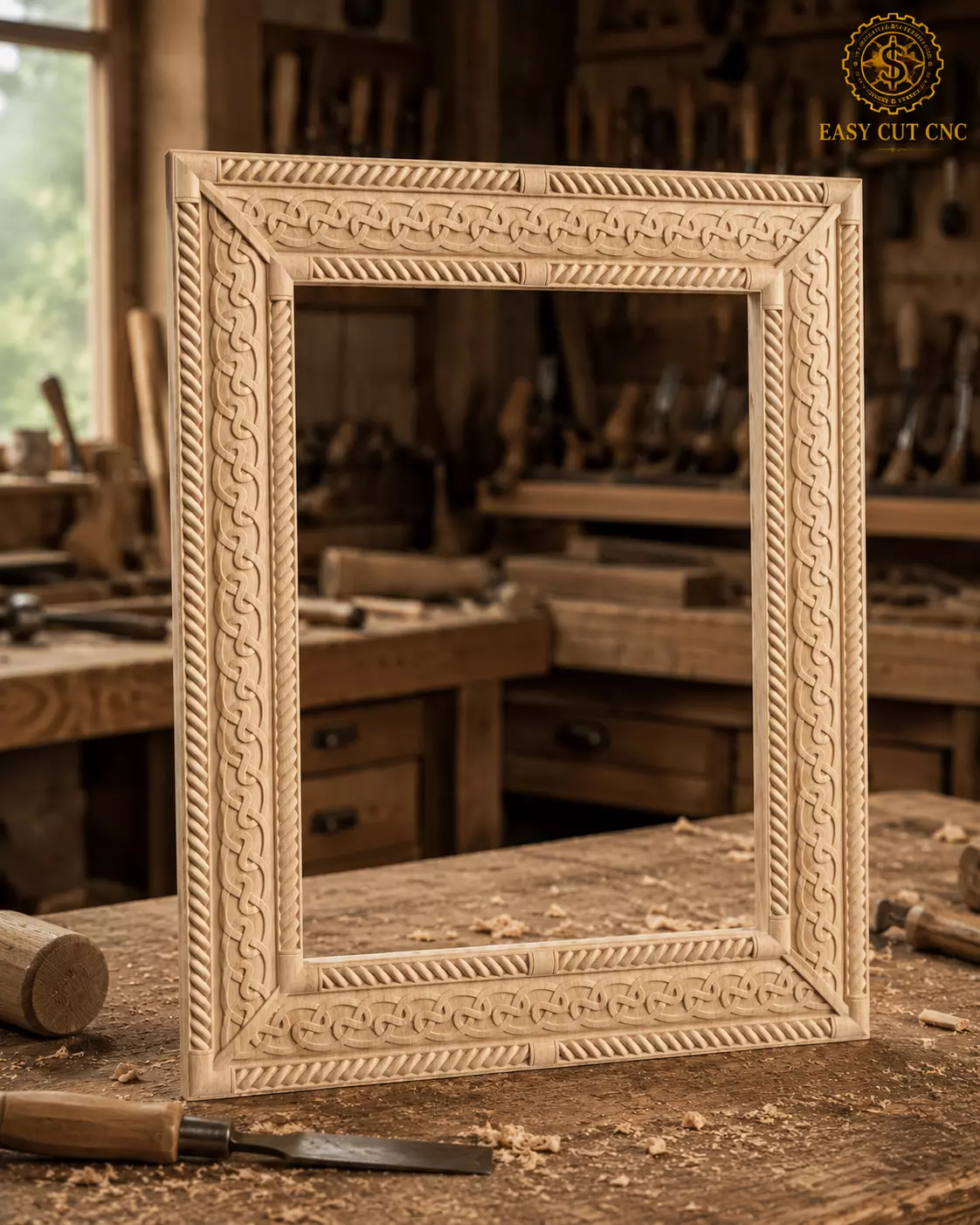 Celtic Knot Frame STL Model 3D model