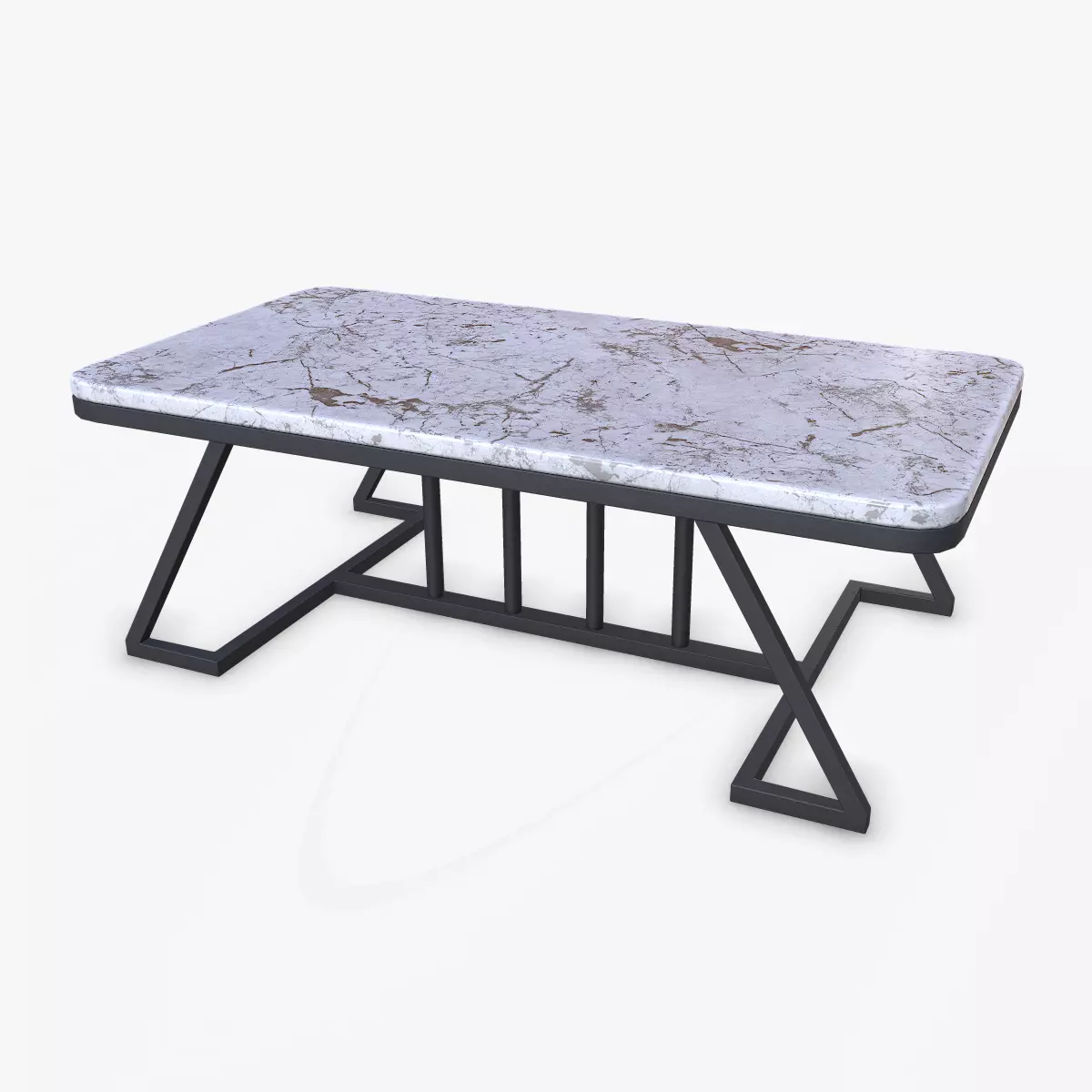 Marble Coffee Table Low-poly PBR Free low-poly 3D model