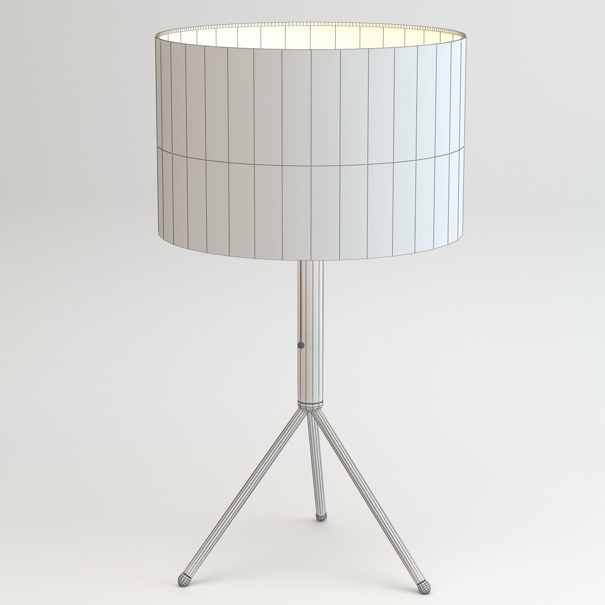 Adesso Tempo Floor and Table Lamp Low-poly 3D model_6