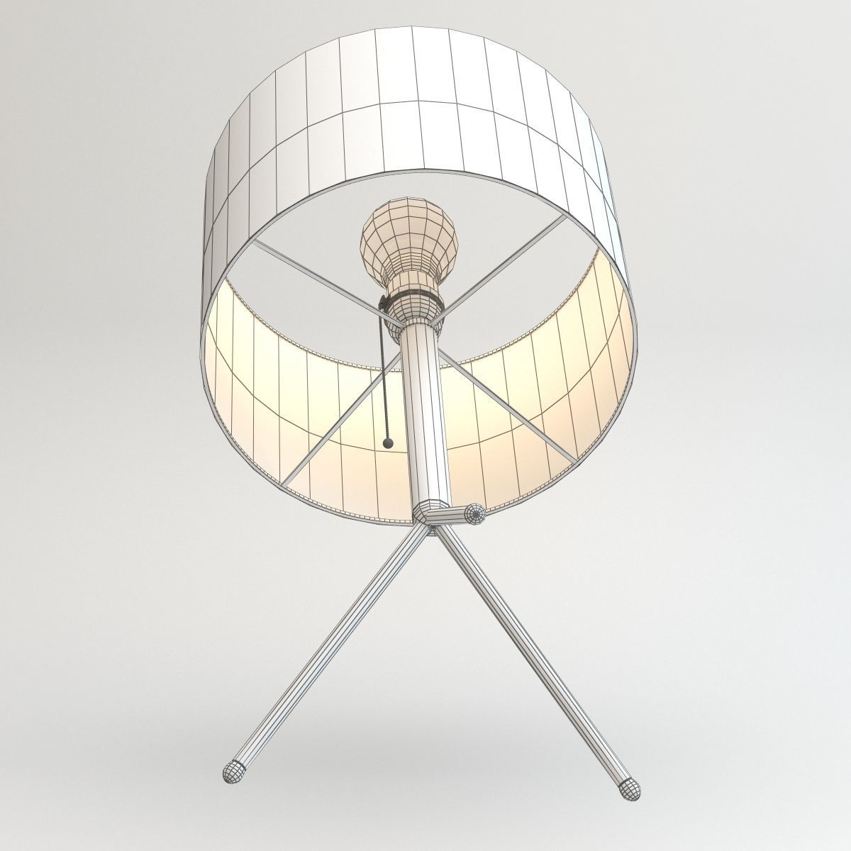 Adesso Tempo Floor and Table Lamp Low-poly 3D model_7