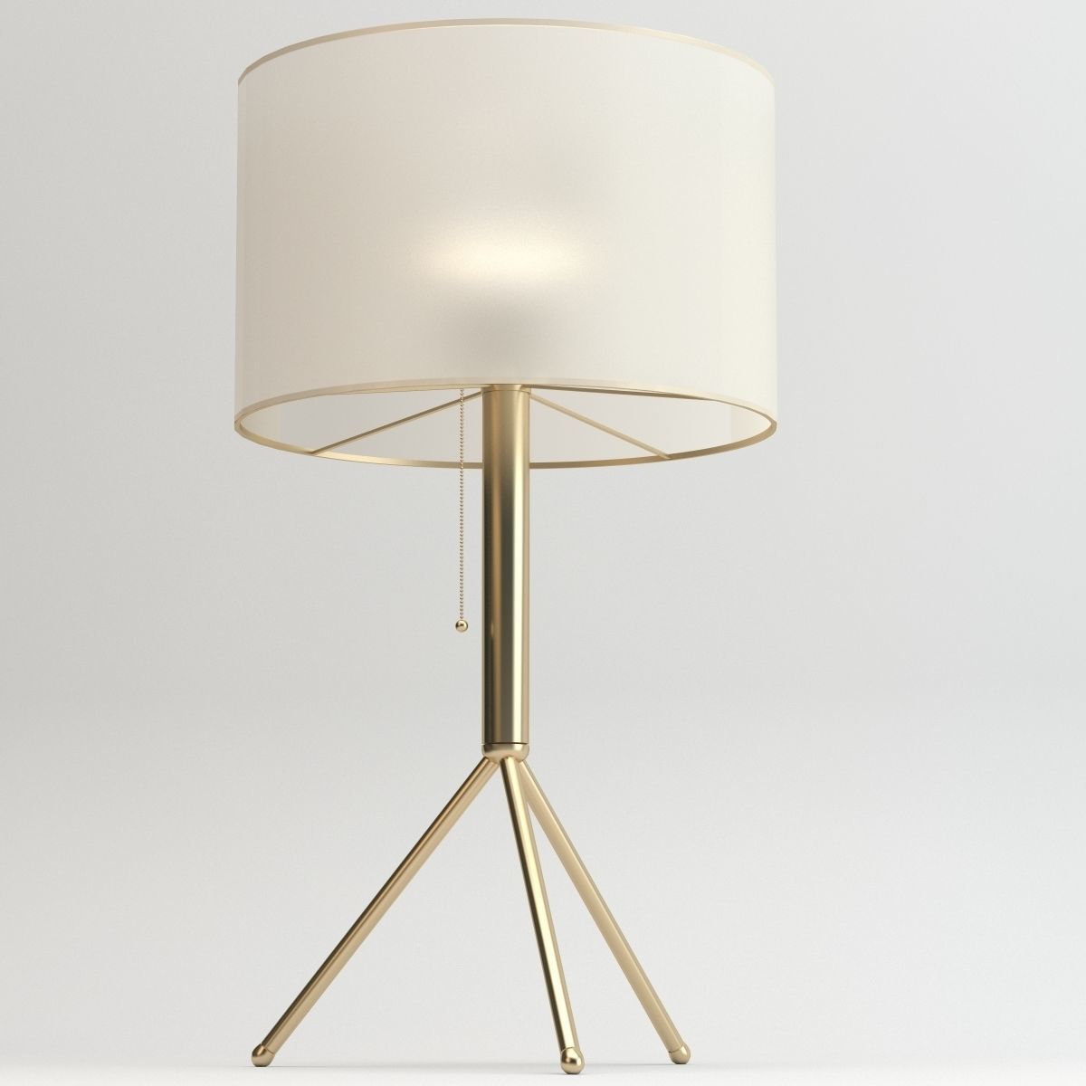 Adesso Tempo Floor and Table Lamp Low-poly 3D model_3