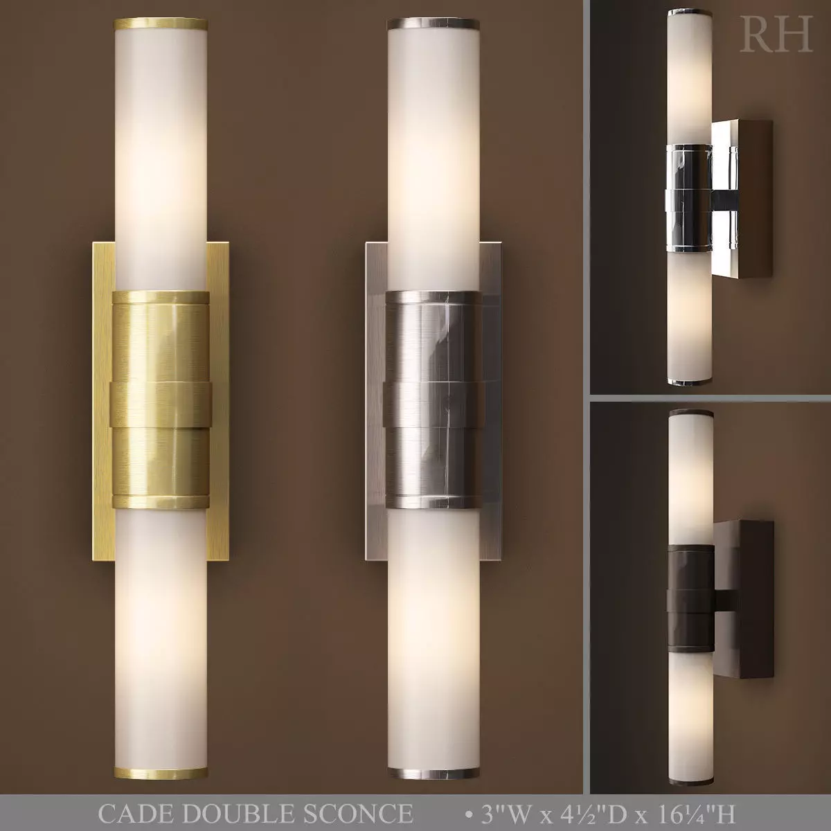 CADE DOUBLE SCONCE 3D model_0