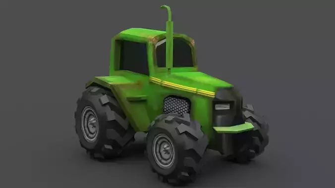 Low Poly Tractor