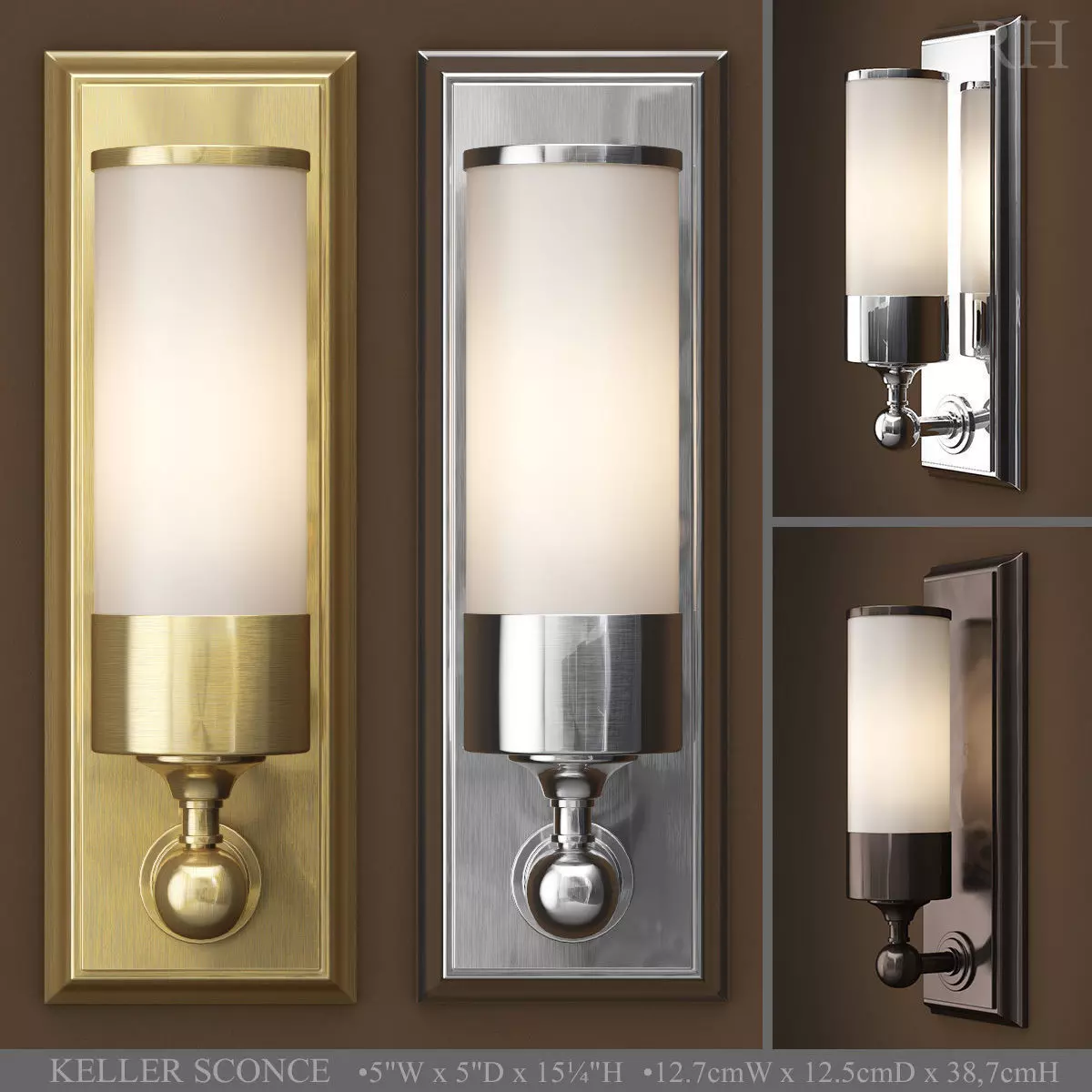 RH KELLER SCONCE 3D model