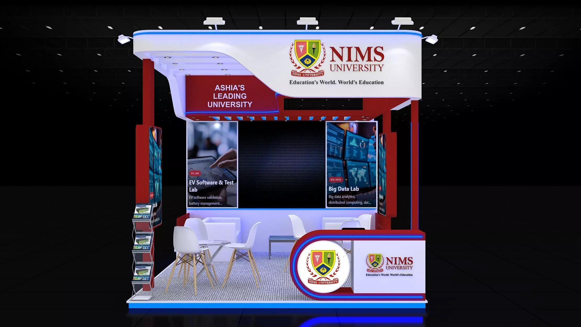 4mtr x6mtr expo stall 3side open Exhibition Stand Low-poly 3D model