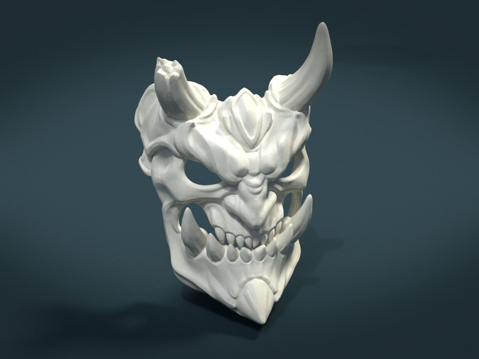 Demon Mask 2 3D print model_2