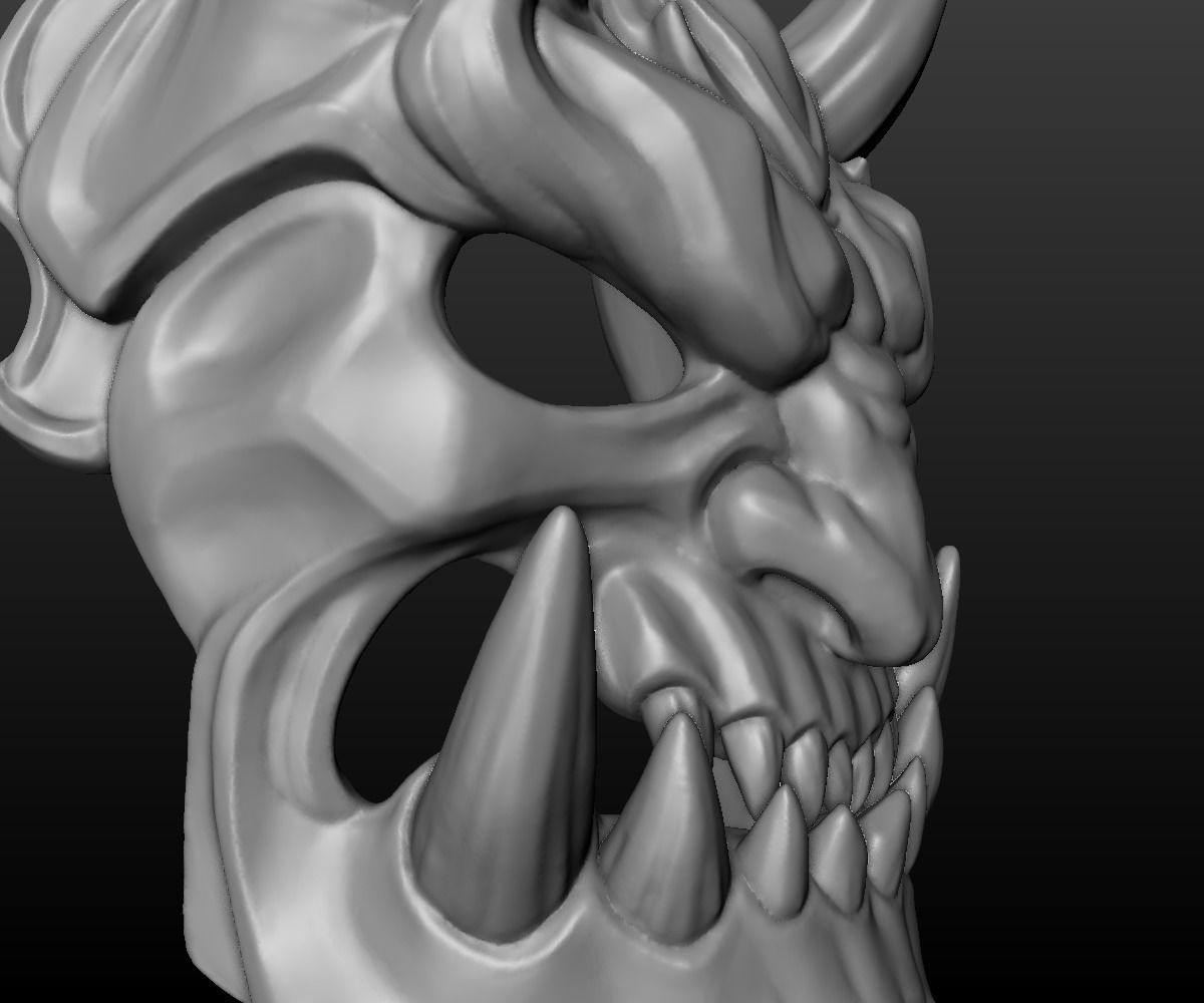 Demon Mask 2 3D print model_16