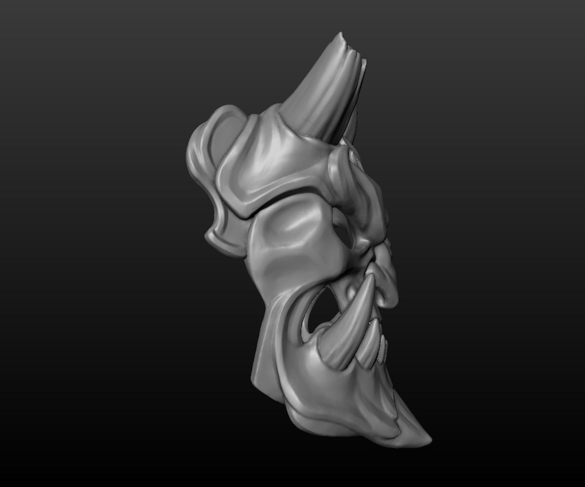 Demon Mask 2 3D print model_13