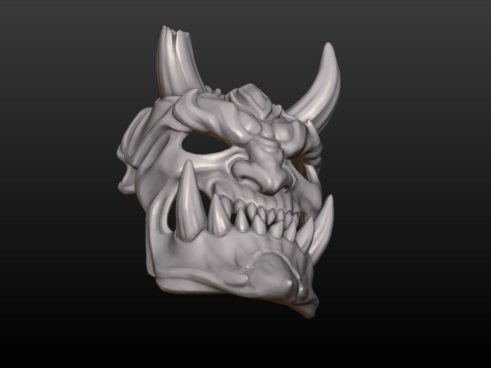 Demon Mask 2 3D print model_5