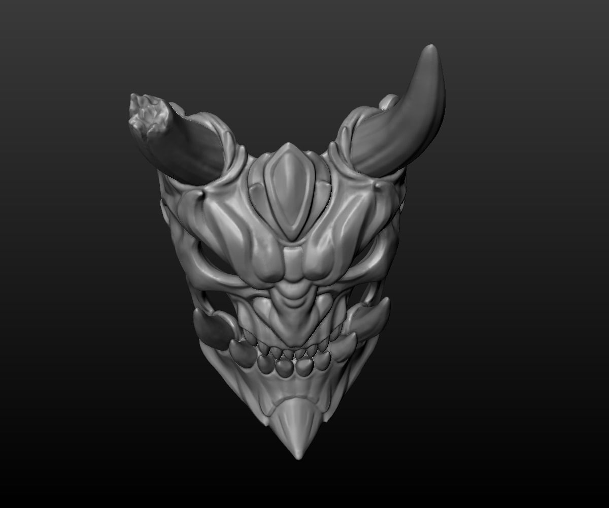 Demon Mask 2 3D print model_21