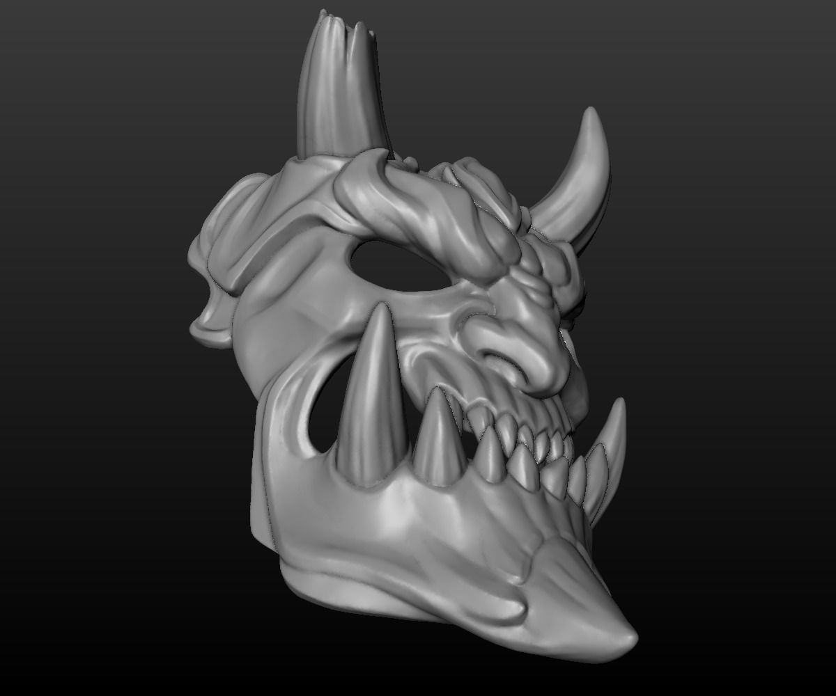 Demon Mask 2 3D print model_19