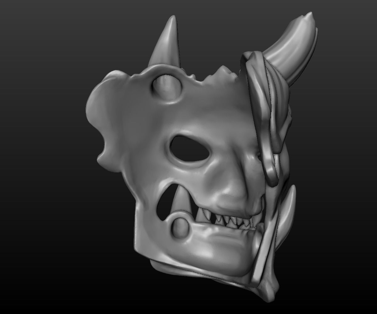 Demon Mask 2 3D print model_14