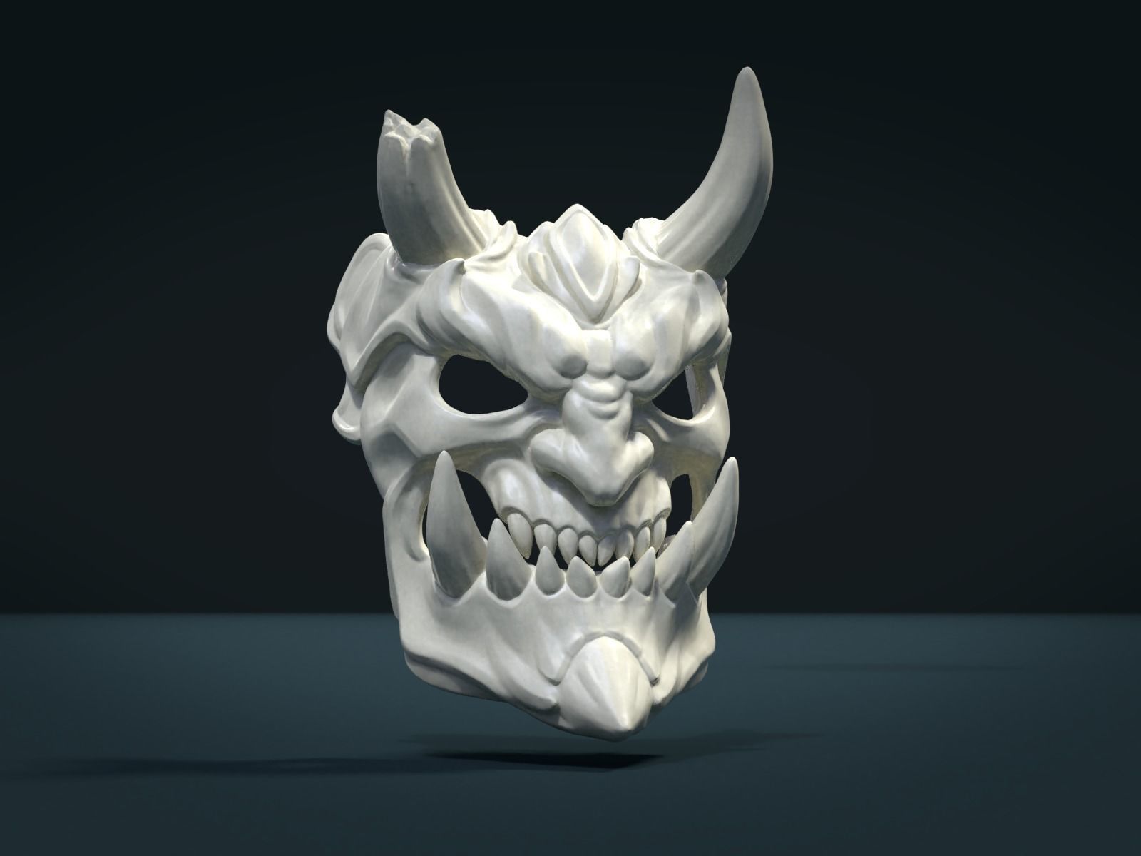 Demon Mask 2 3D print model_1