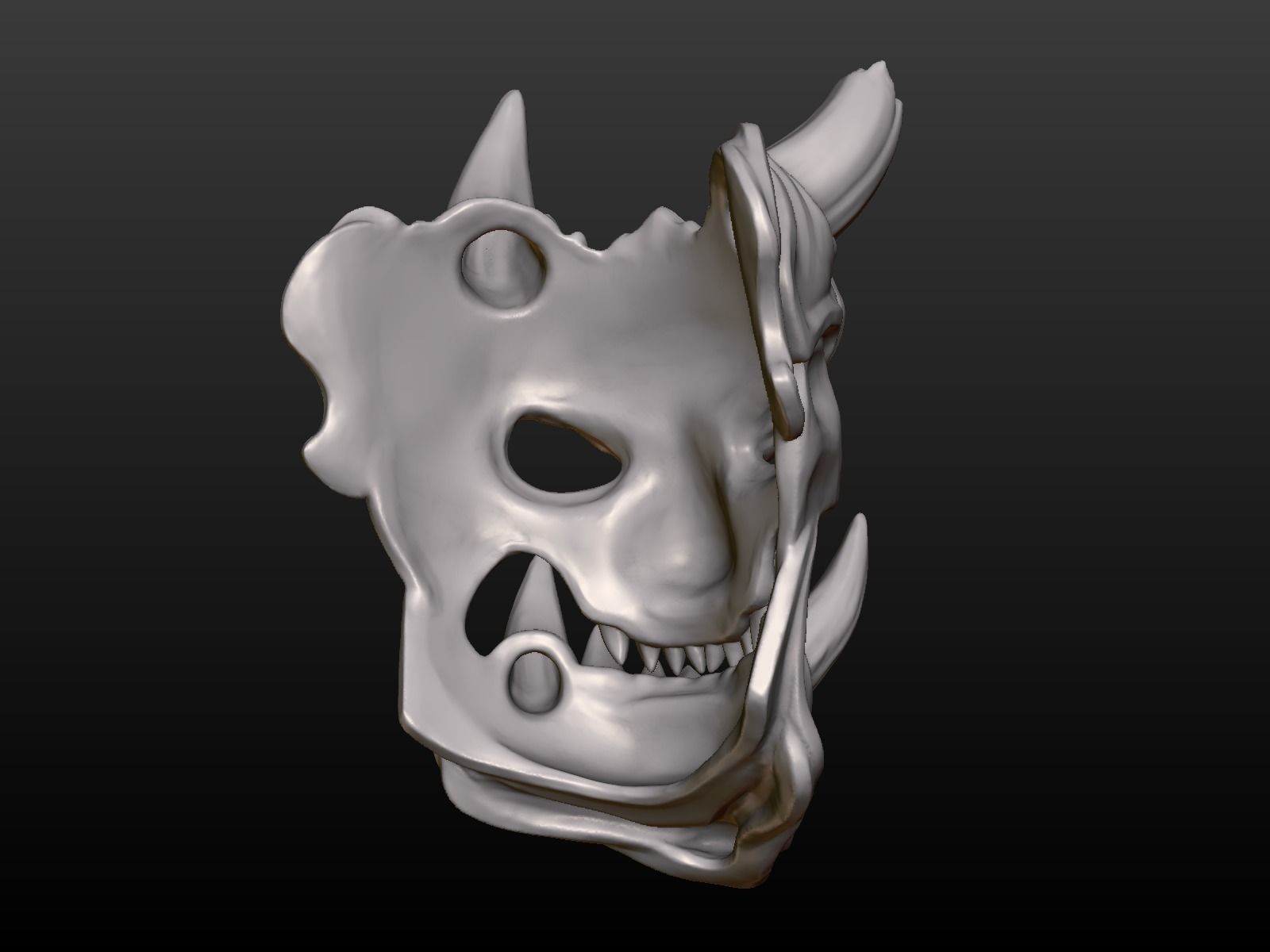 Demon Mask 2 3D print model_6