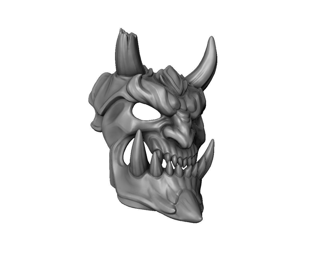 Demon Mask 2 3D print model_10