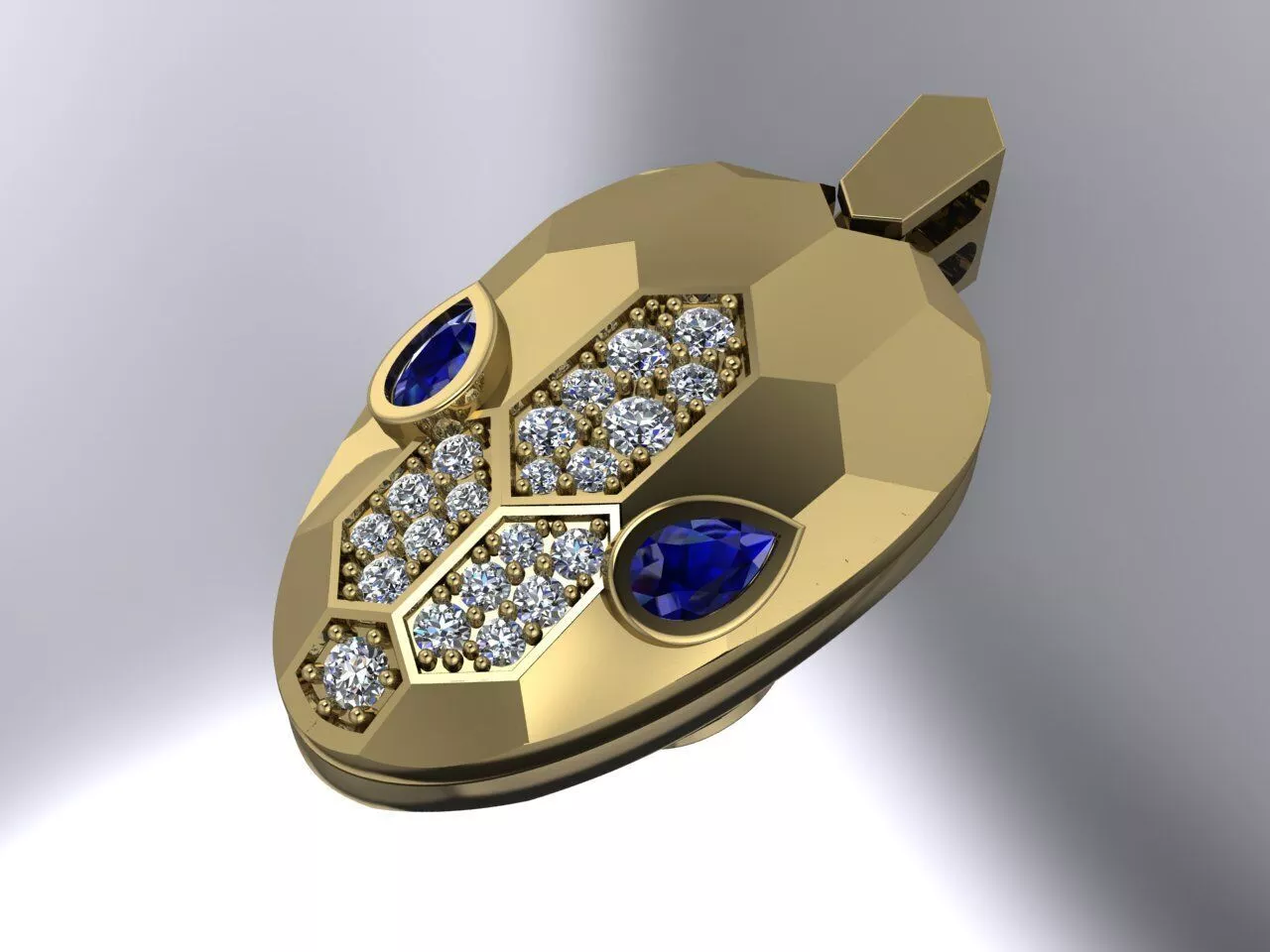 Snake Pendant Brand Jewelry 3D print model