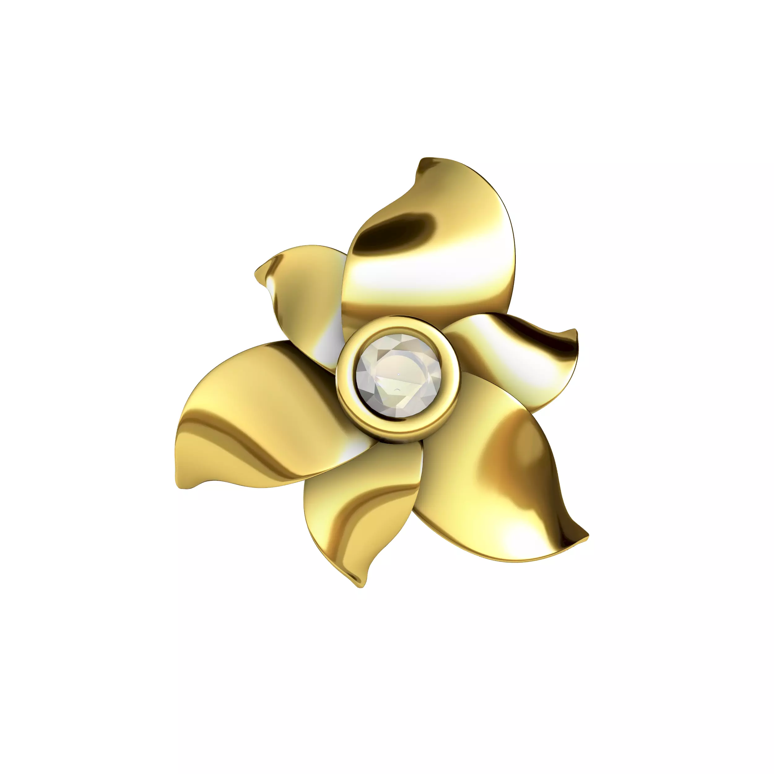 6 Petal Earrings 3D print model