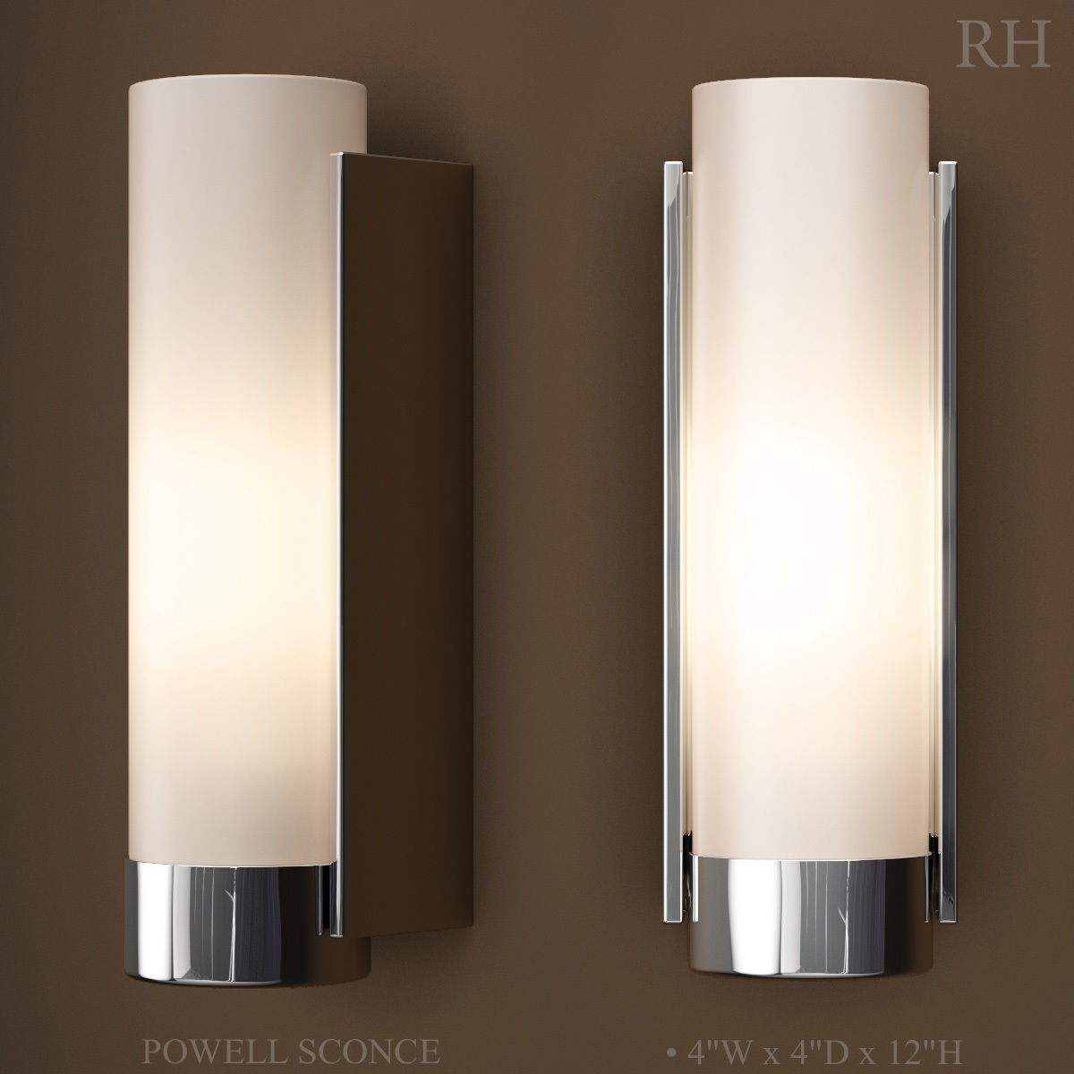 RH POWELL SCONCE 3D model_2