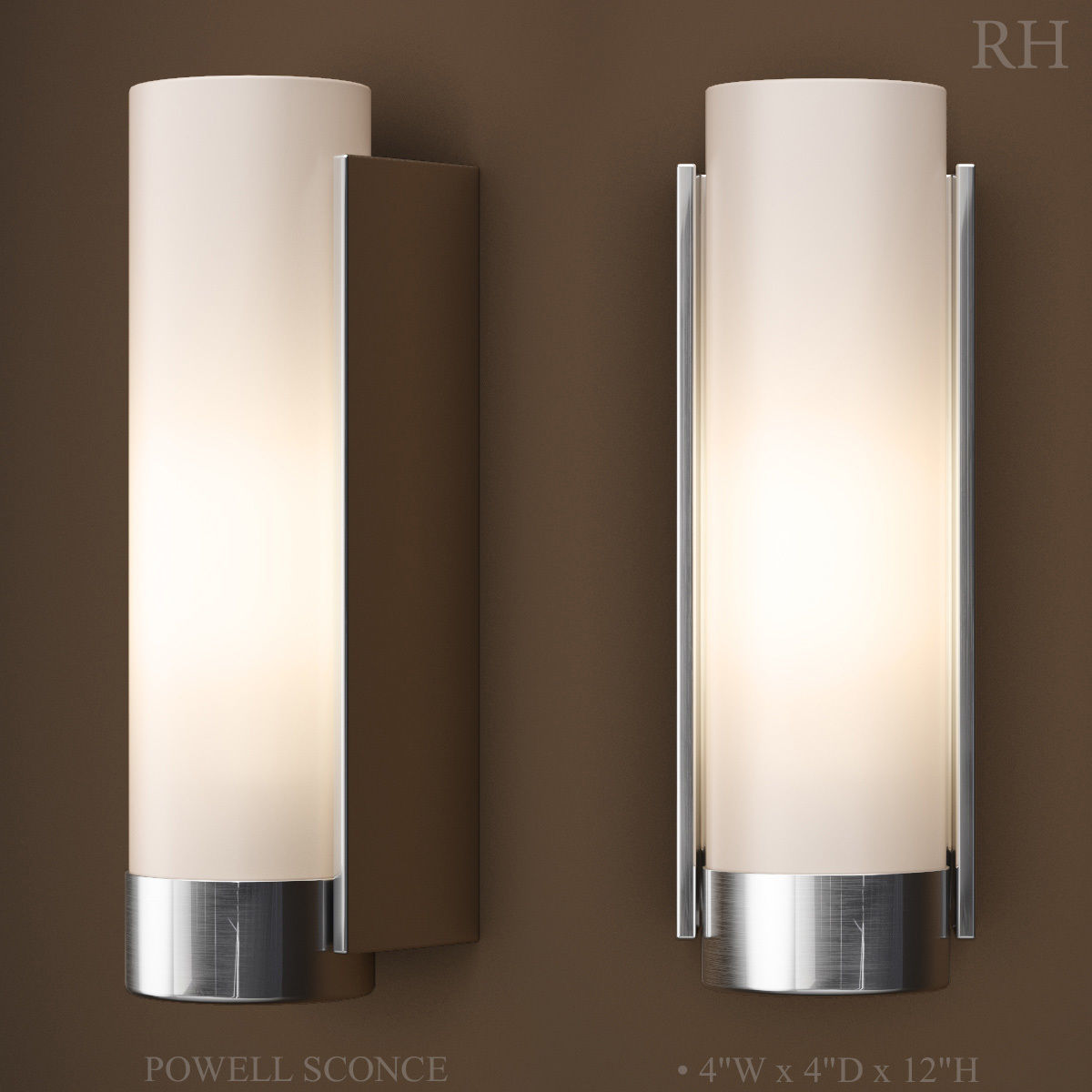 RH POWELL SCONCE 3D model_3