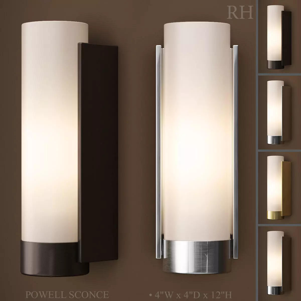 RH POWELL SCONCE 3D model_0