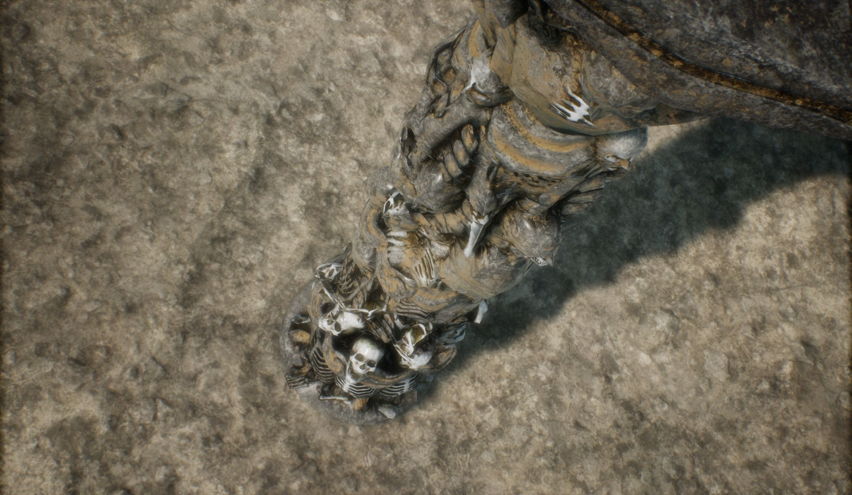 Skeleton Column Low-poly 3D model_11