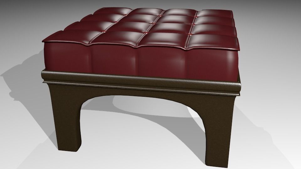 Fancy stool 3D model_0