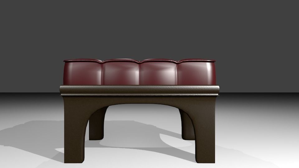Fancy stool 3D model_2