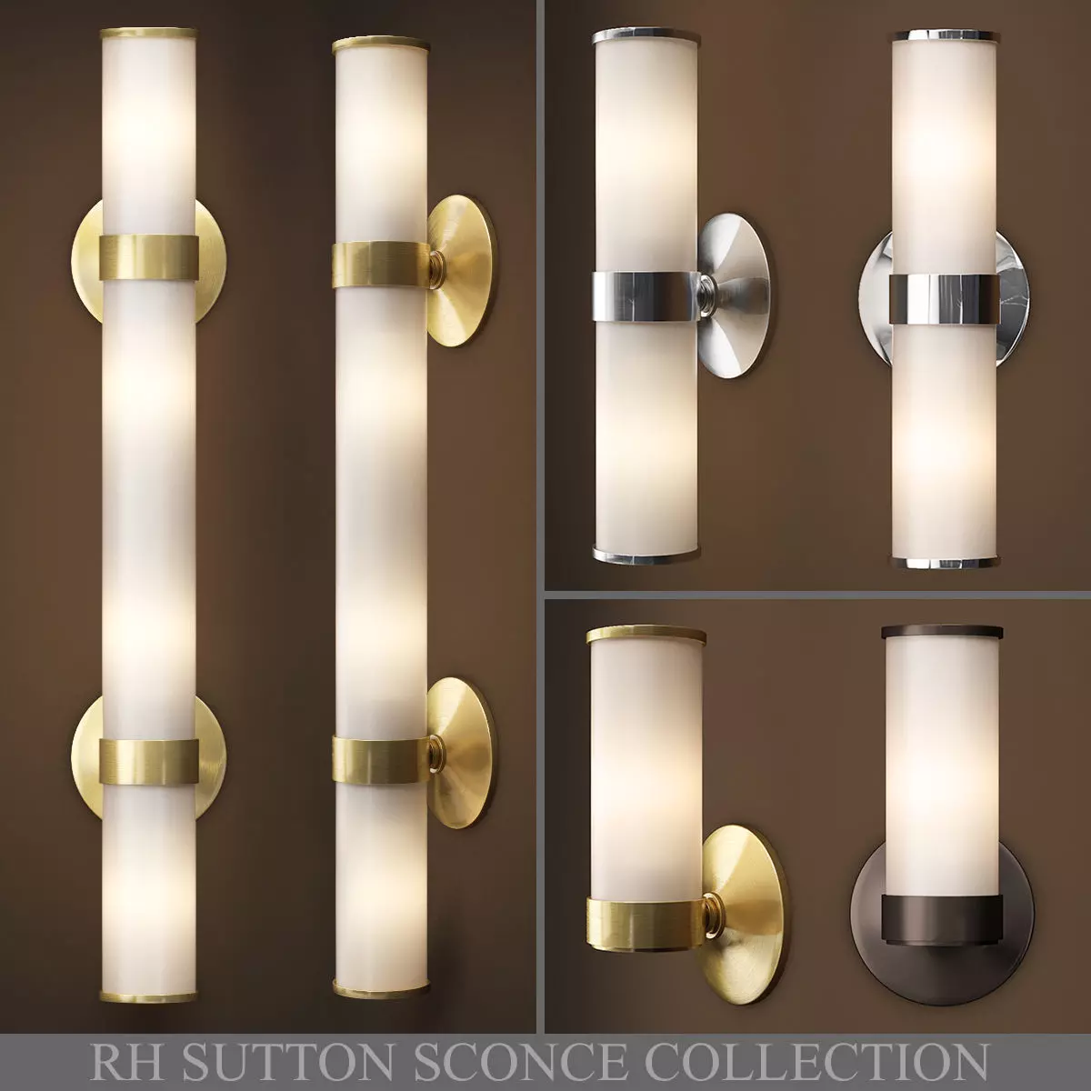 RH SUTTON SCONCE COLLECTION 3D model