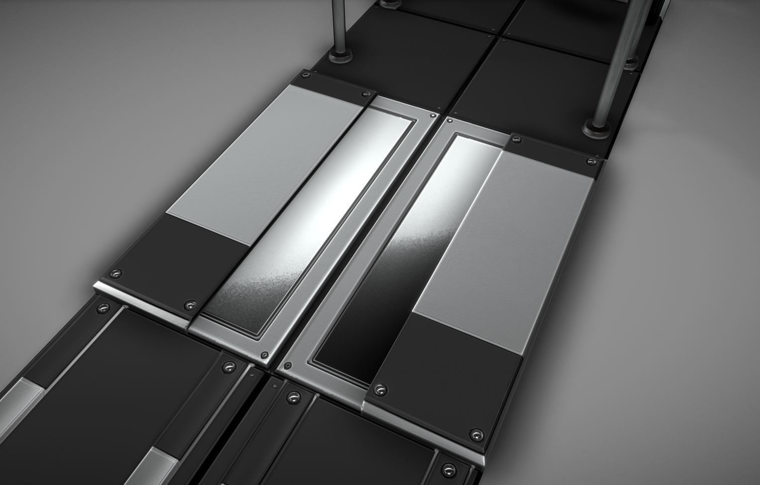 Modular Sci-Fi Stairs - Package - All Available Textures  Low-poly 3D model_63