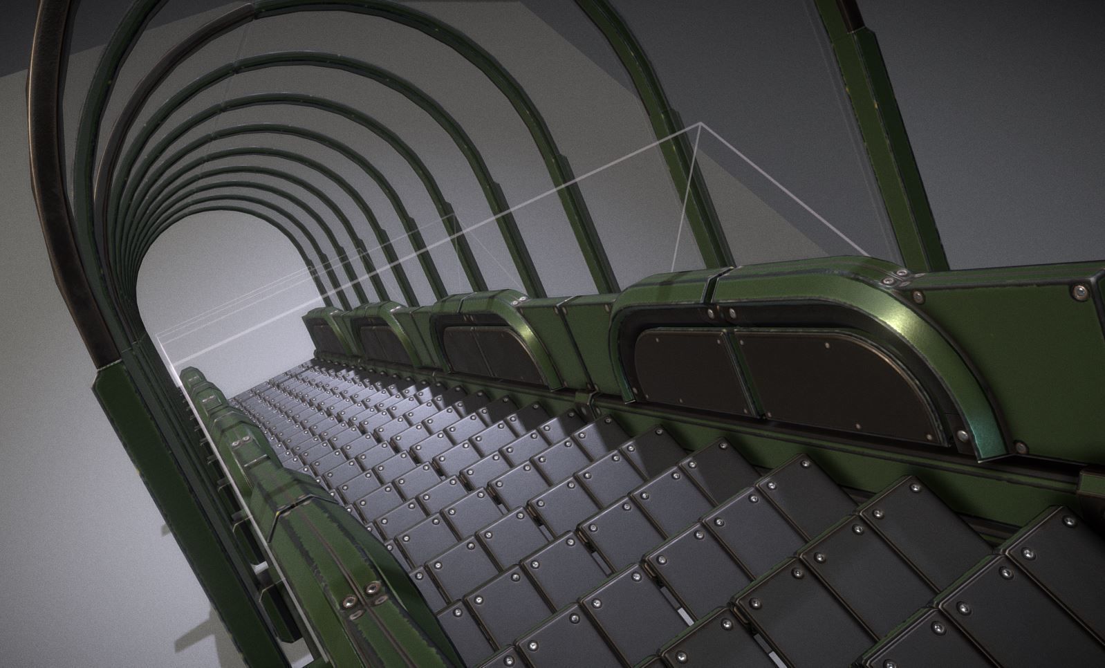 Modular Sci-Fi Stairs - Package - All Available Textures  Low-poly 3D model_238