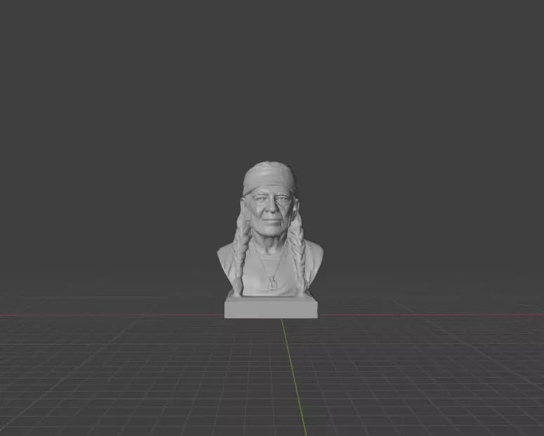 Willie Nelson 3D print model