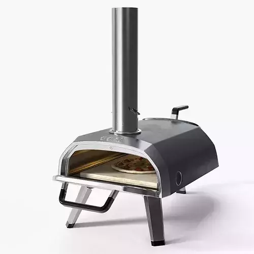 Ooni Outdoor Pizza Oven with Flame 3D model 2