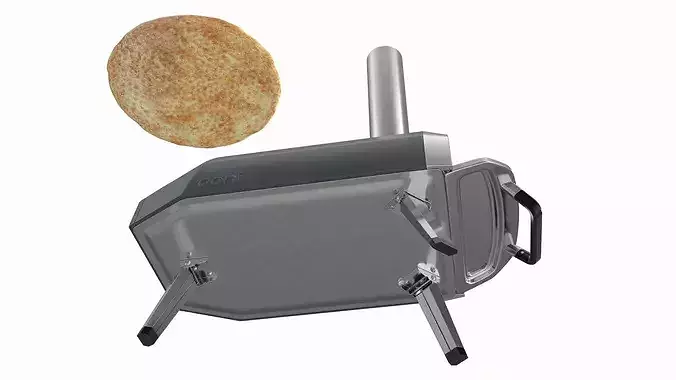 Ooni Outdoor Pizza Oven with Flame 3D model 7