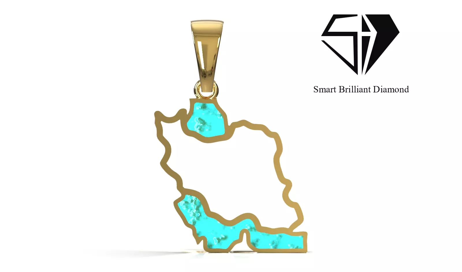 Persian Heritage Luxe Pendant Premium Jewelry CAD gp0507 3D print model