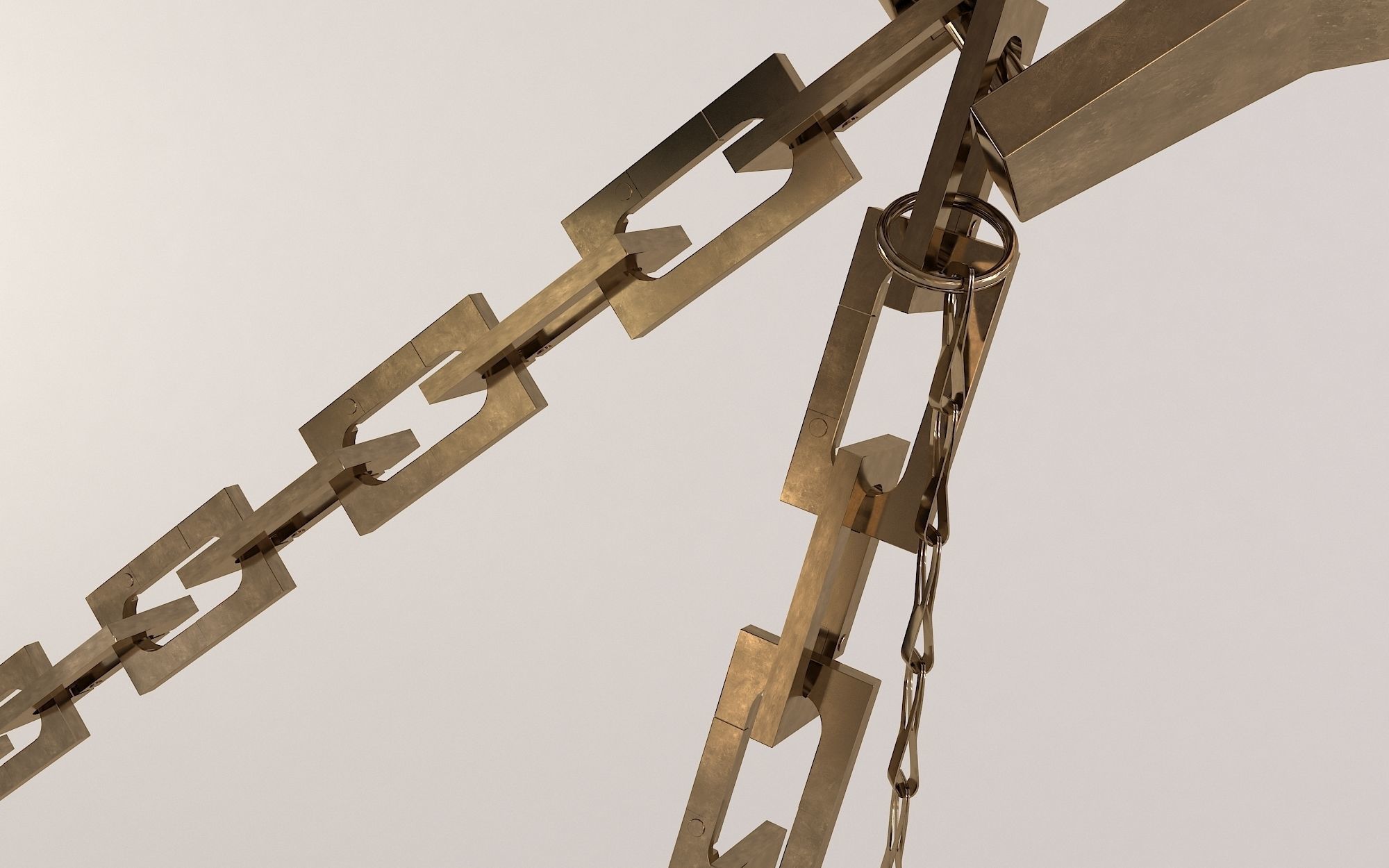 Hanging custom light 3D model_2