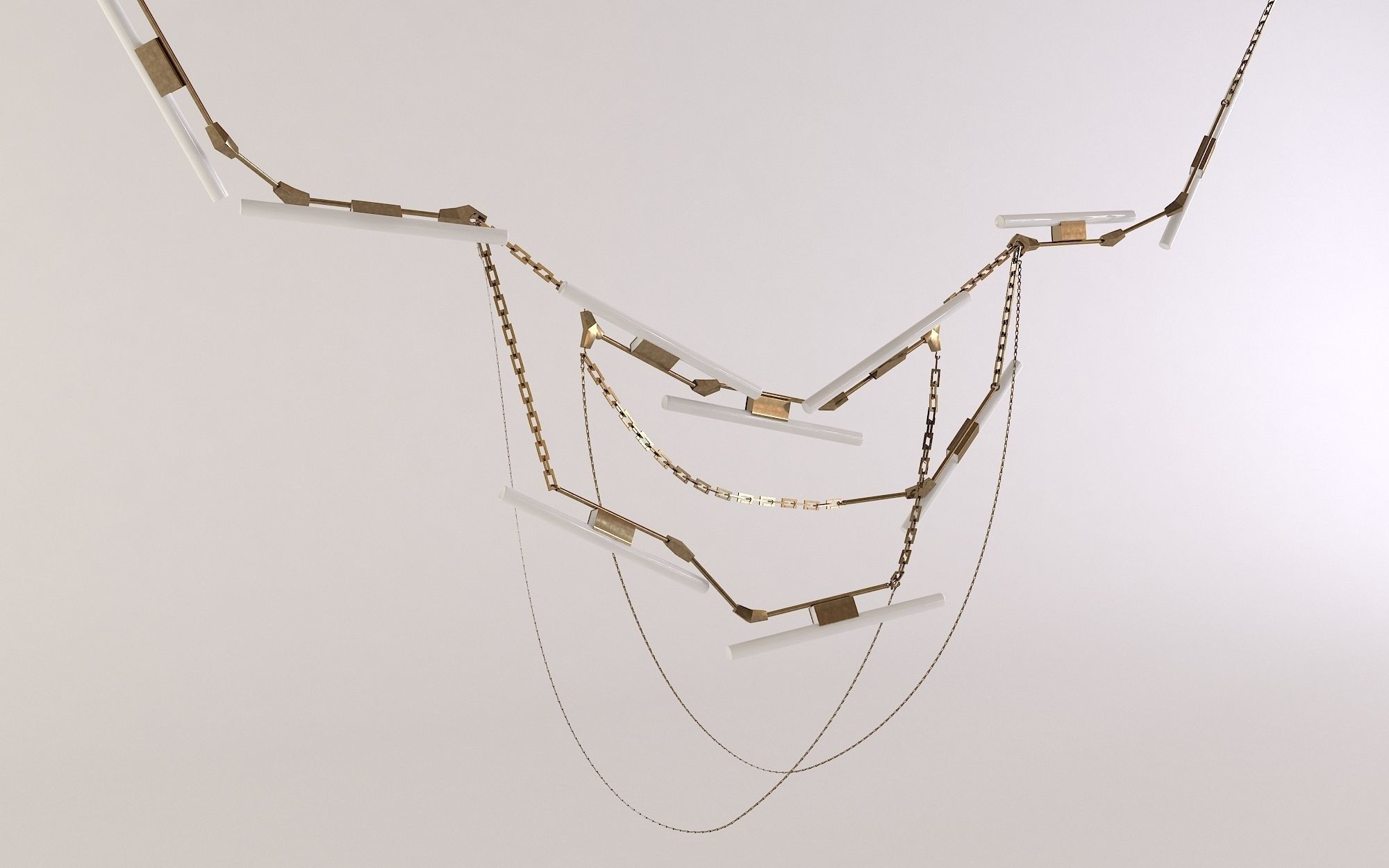 Hanging custom light 3D model_1