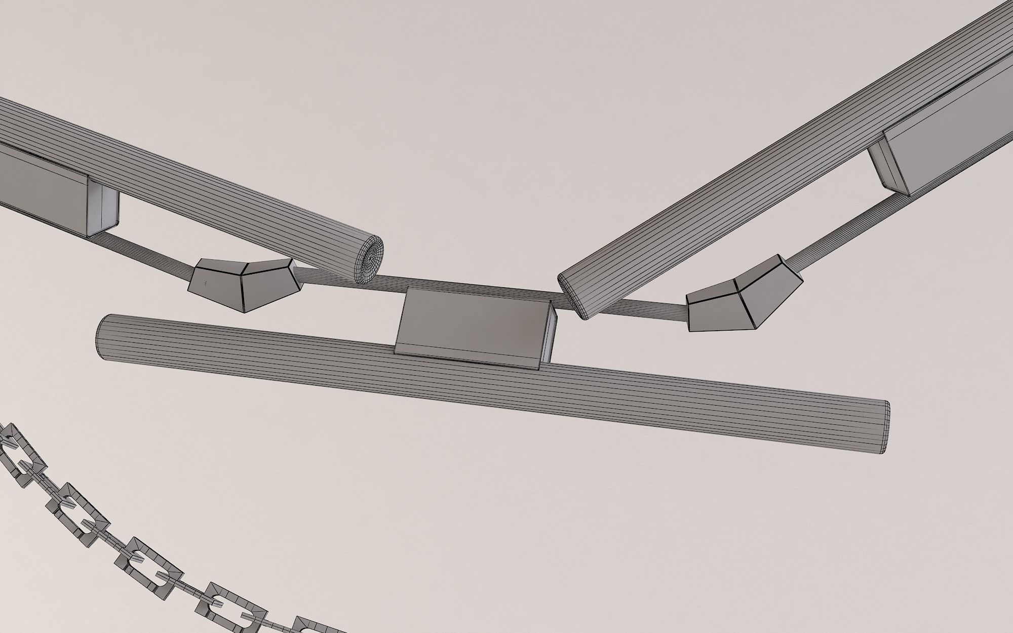 Hanging custom light 3D model_5