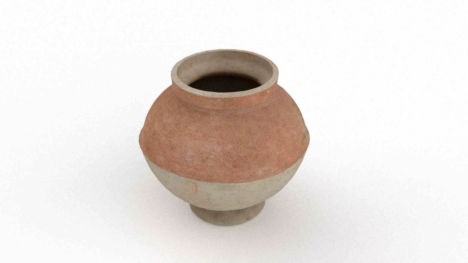 Minyue Pottery II Low-poly 3D model