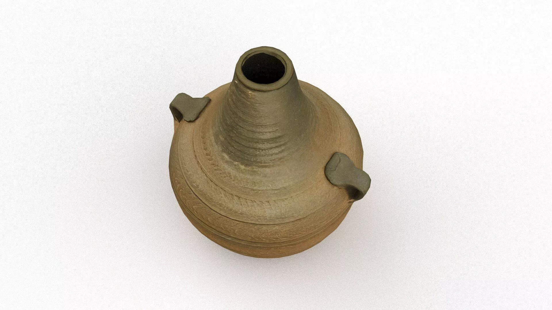 Minyue Pottery III Low-poly 3D model
