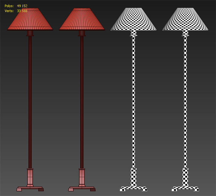 RH PETITE CANDLESTICK TABLE LAMP 3D model_4